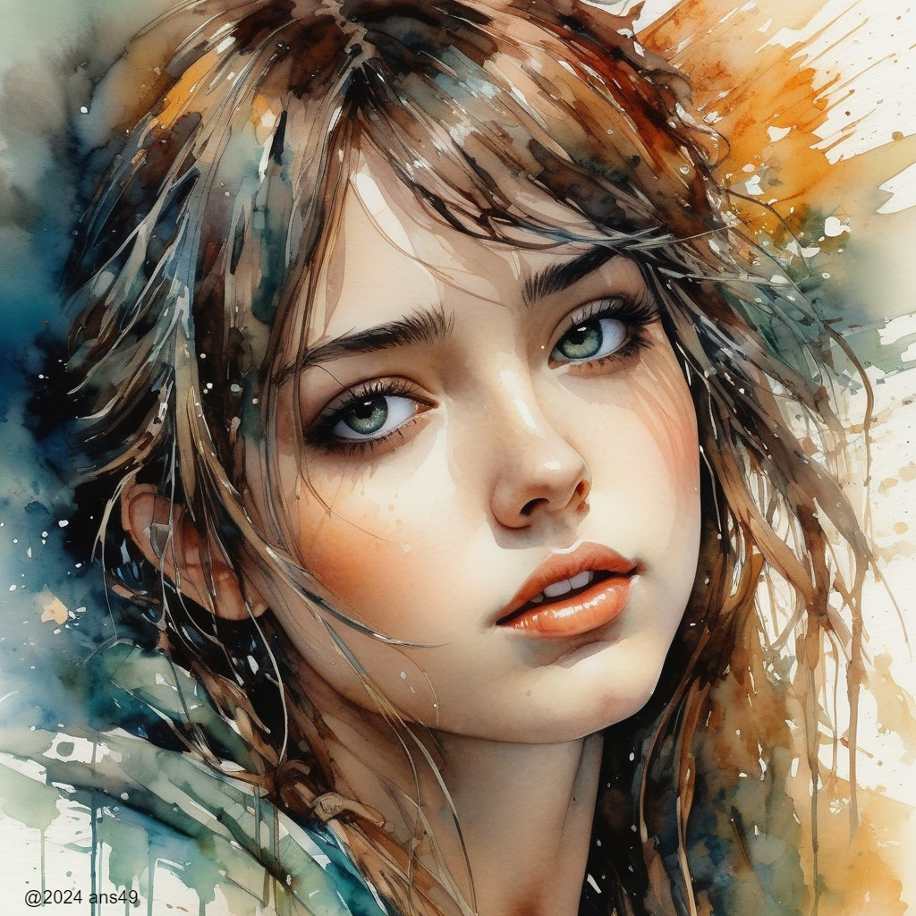 Vivid Watercolor Beauty