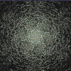 Solitary Figure in a Spiraling Organic Tunnel