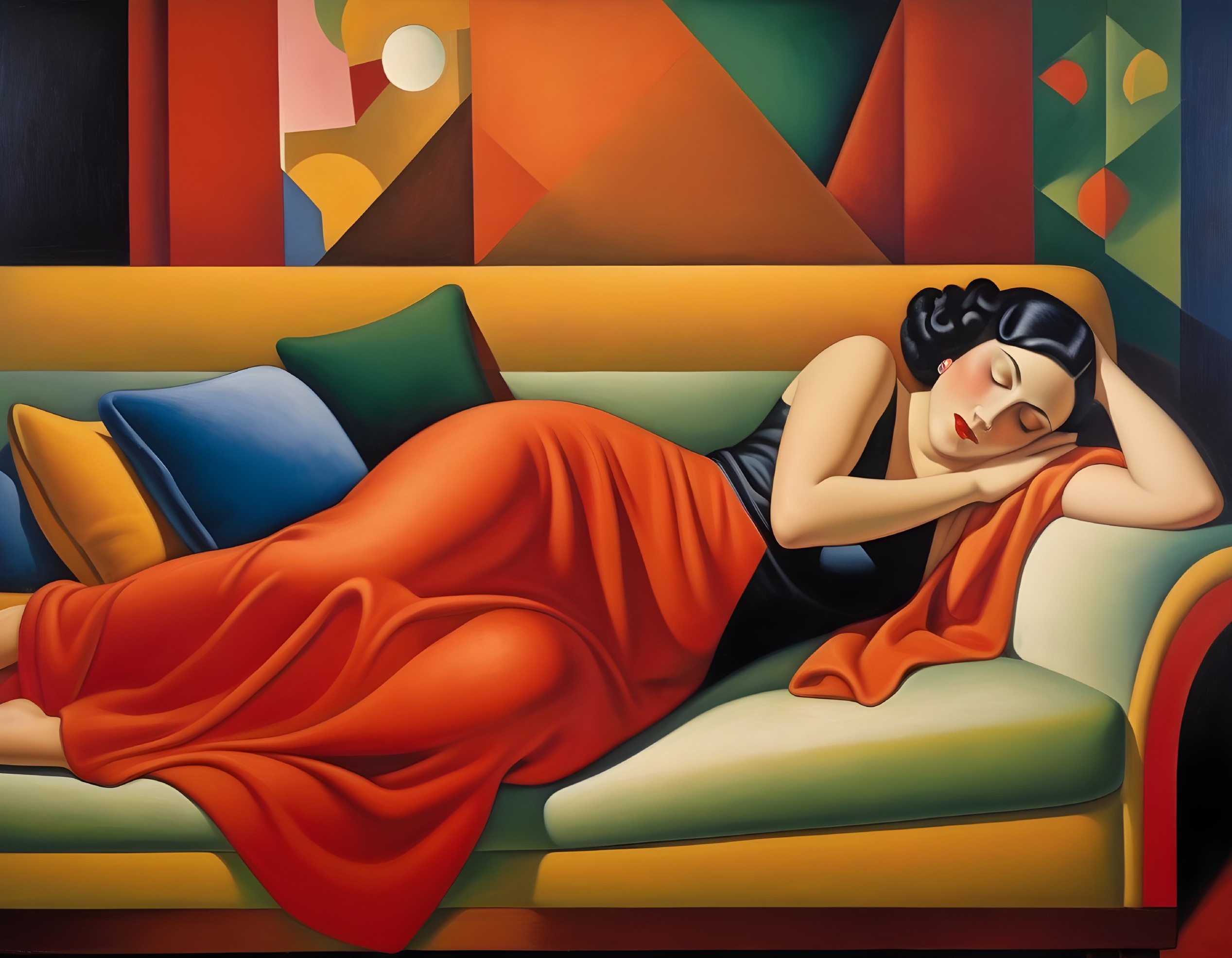 Sleeping Beauty in Orange