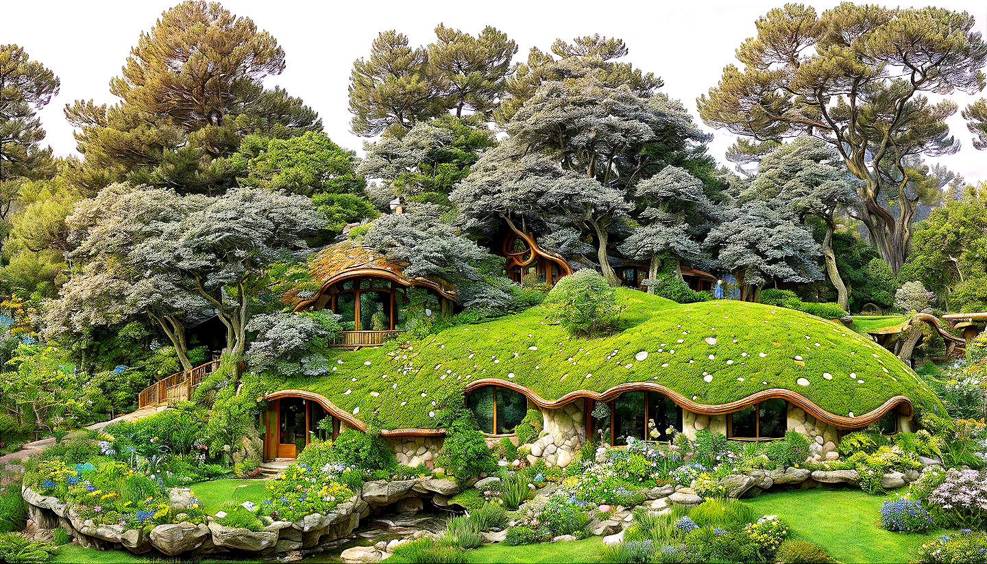 Whimsical Earth-Sheltered Home in Lush Landscape