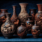Intricately Designed Vases with Unique Features