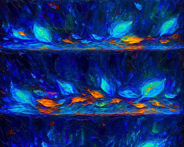 Macro Photograph of Glowing Tropical Leaves and Flowers