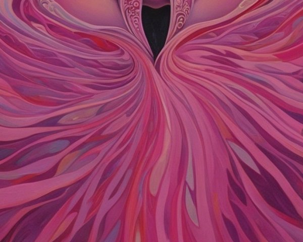 Surreal Artwork of a Woman's Face with Vibrant Shapes