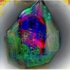 Vibrant Triptych of Abstract Cosmic Art Panels