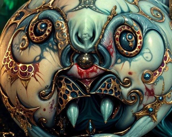 Surreal Intricate Creature with Ornate Body and Eyes