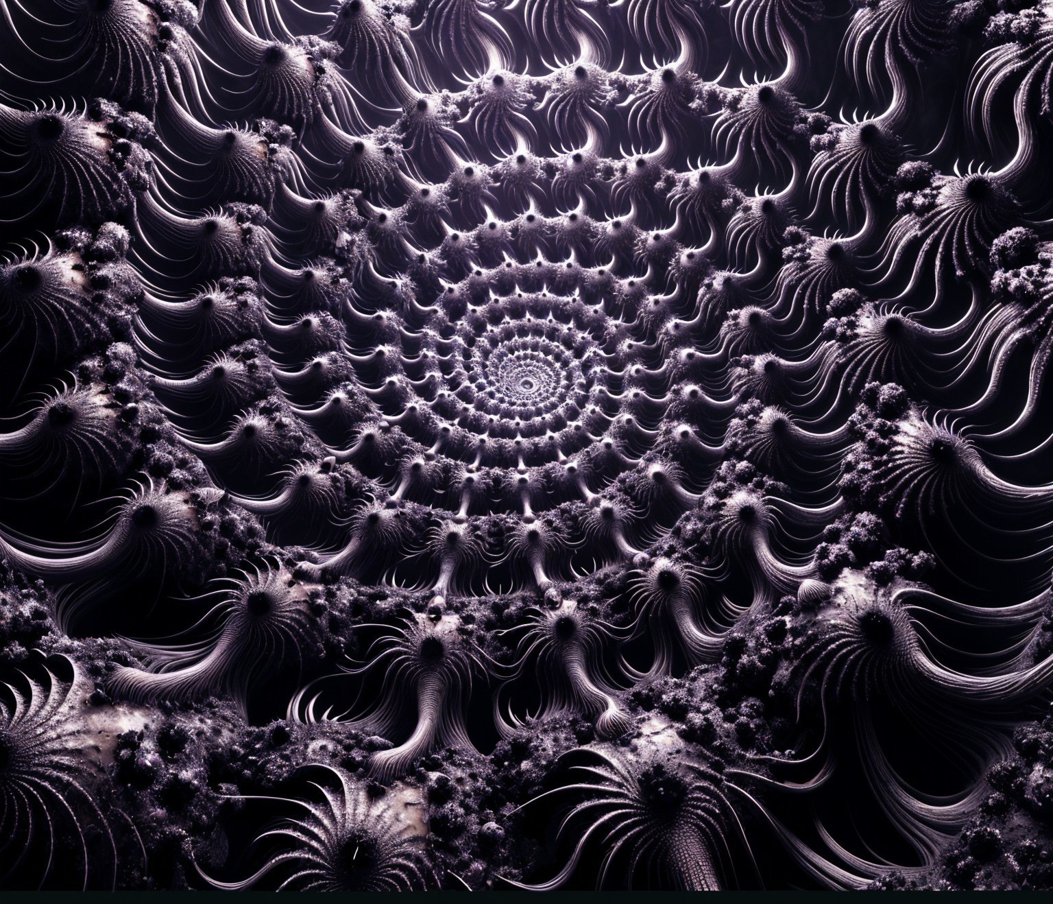 Intricate Fractal Pattern with Swirling Designs