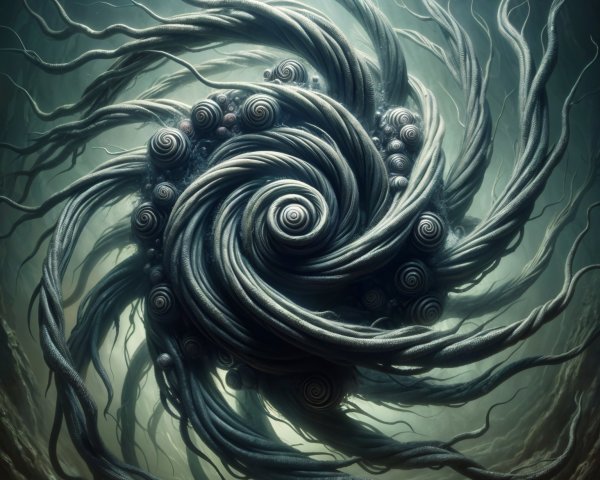 Abstract Design of Twisted Tendrils in Waterlight