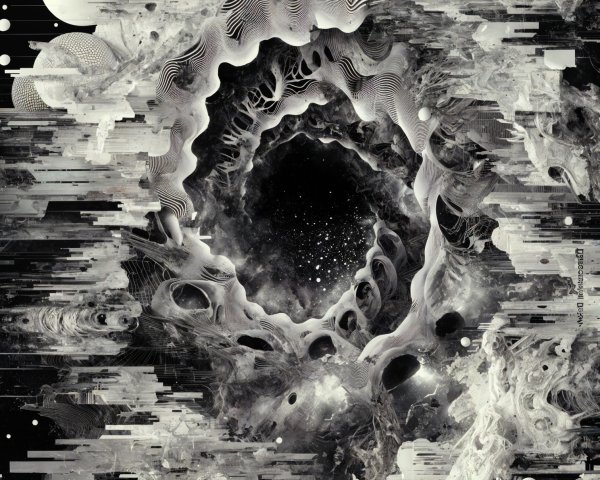 Abstract Cosmic Composition with Ethereal Textures