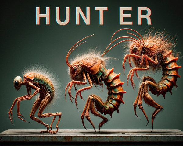 Surreal Art of Three Intricate Fantastical Creatures