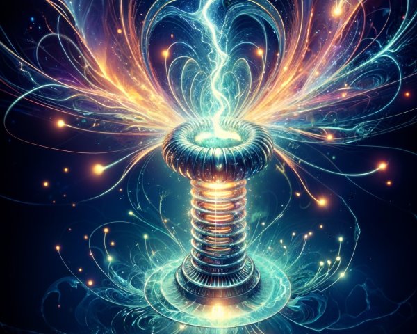 Abstract Energy Representation with Luminous Swirls