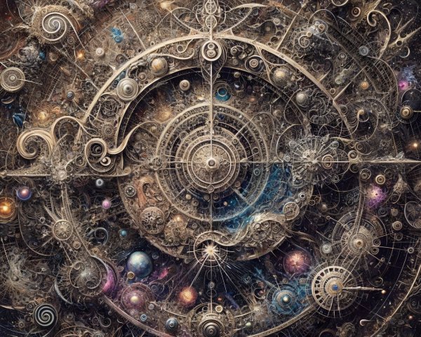 Cosmic Tapestry of Galaxies and Celestial Patterns