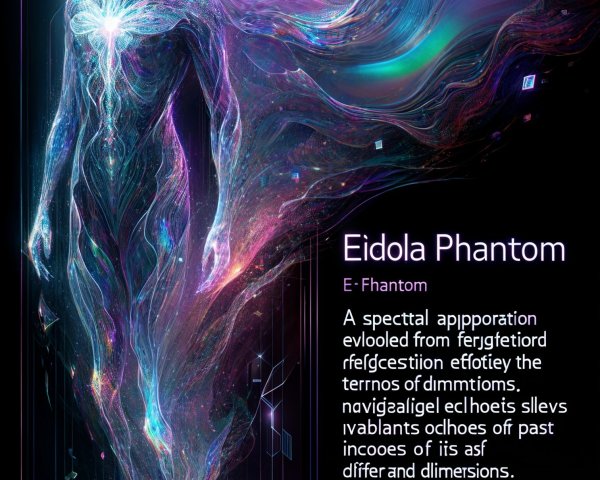 Eidola Phantom: Ethereal Figure in Cosmic Colors