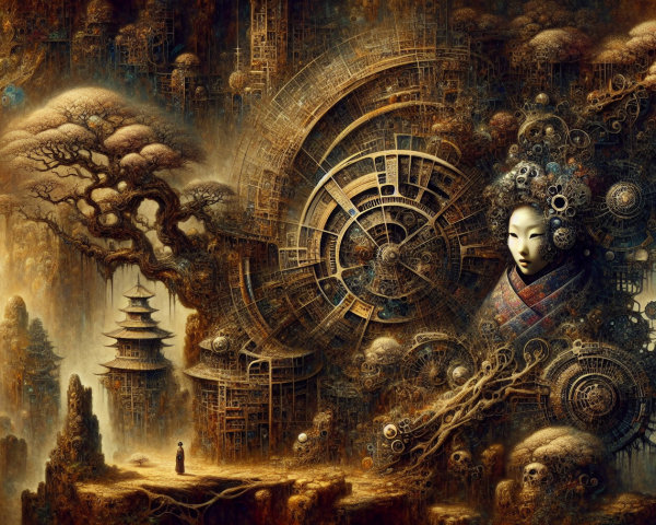 Intricate Digital Painting of a Fantastical Landscape