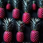 Miniature Vintage Volkswagen Vans with Pineapple Plants