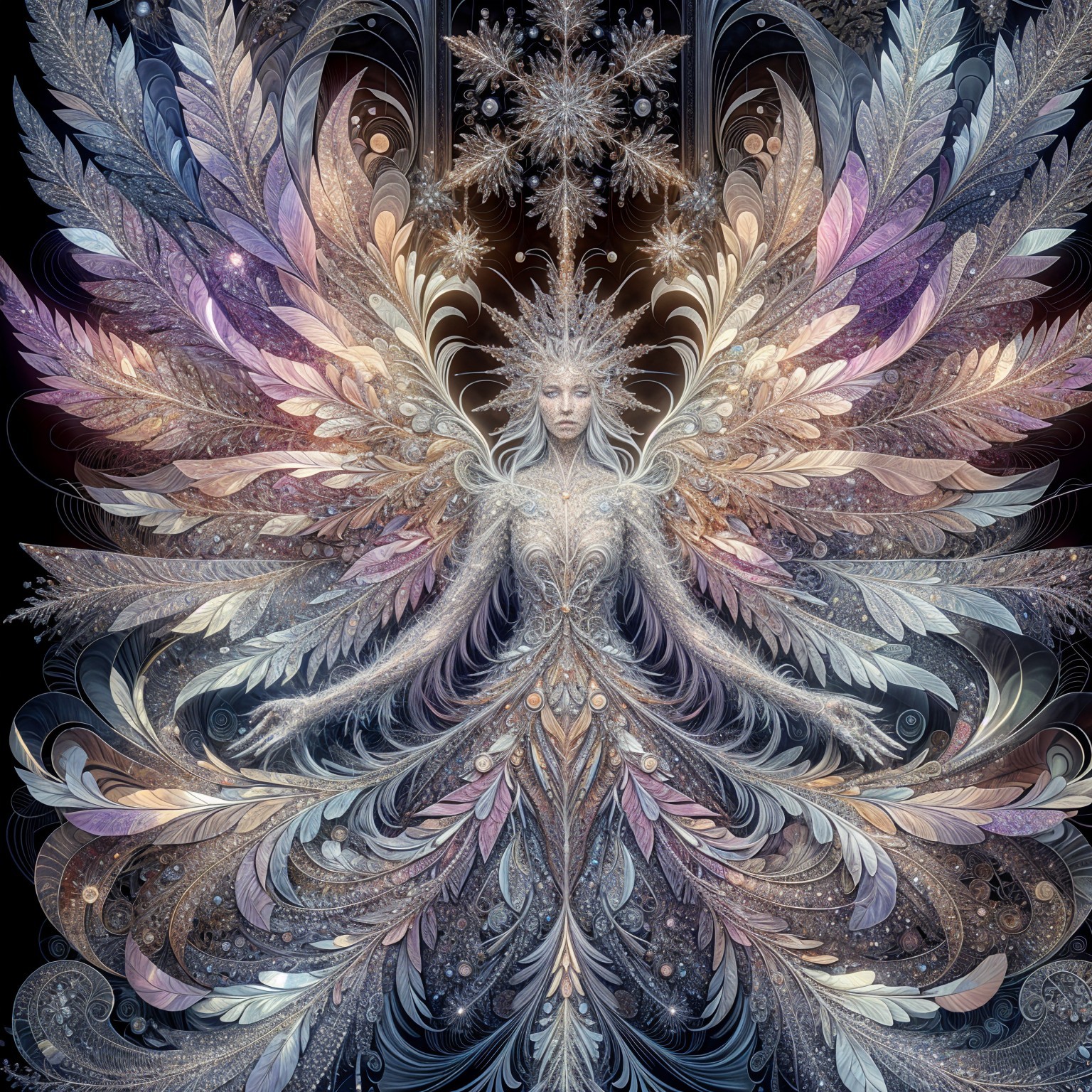 Intricate Digital Painting of Serene Ethereal Figure