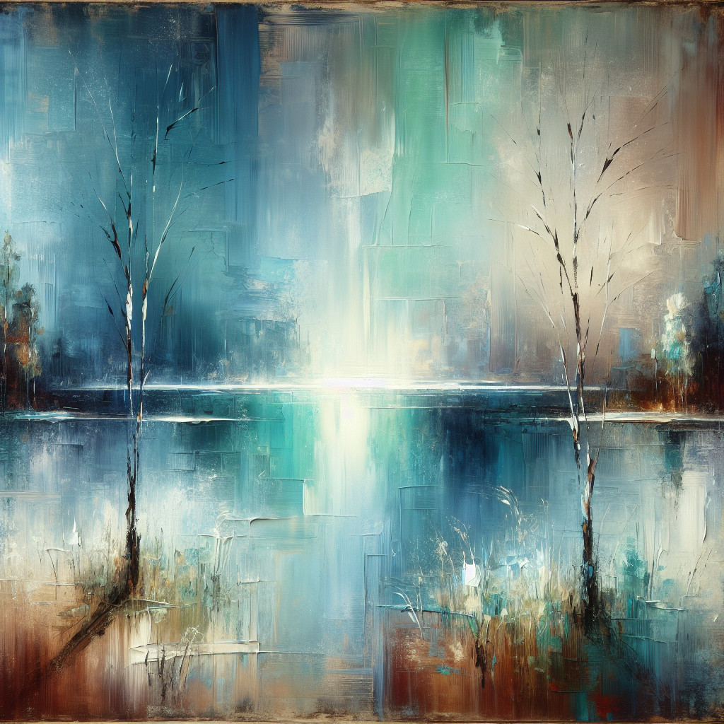 Serene Landscape with Trees and Tranquil Water