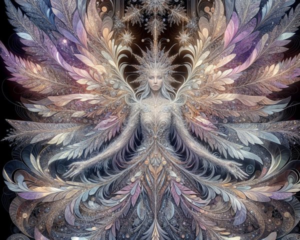 Intricate Digital Painting of Serene Ethereal Figure