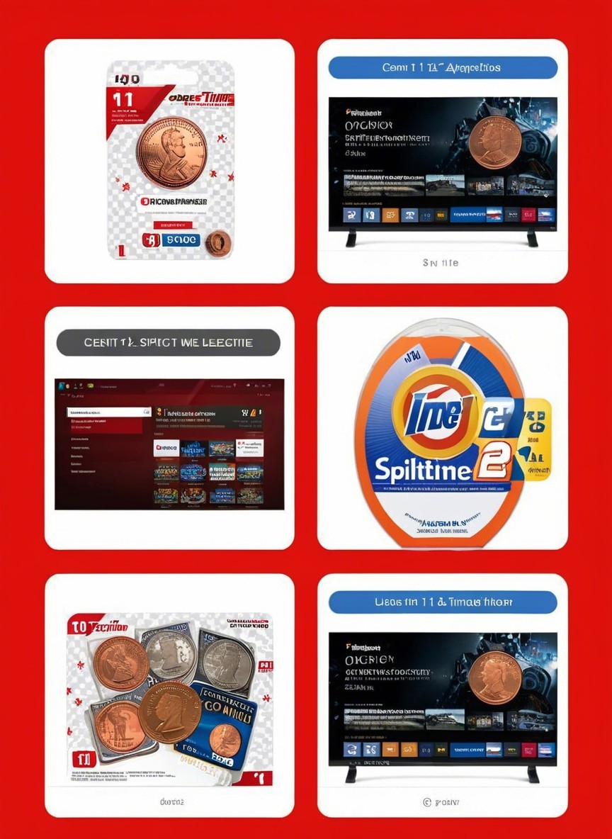 Collage of Gaming Promotions with Red Background