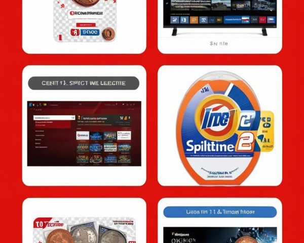 Collage of Gaming Promotions with Red Background