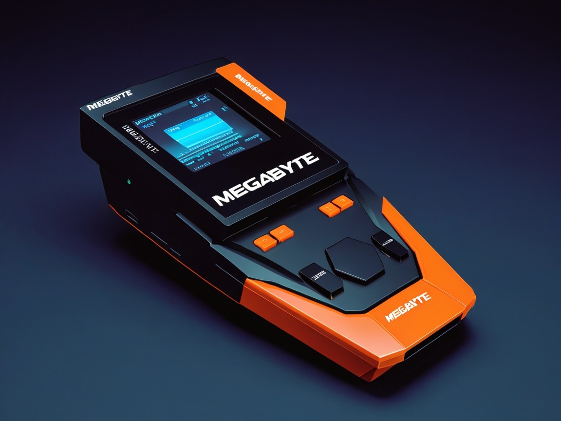 Modern Handheld Gaming Device with Curved Design