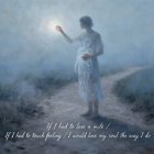 Ethereal Female Figure in Mystical Fog Painting