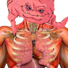 Monstrous humanoid creature with exaggerated features