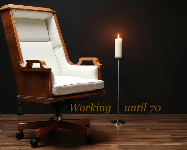 Stylish Executive Chair with Candle and Inspirational Quote