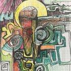 Celtic Knot Designs with Vibrant Colors and Sun Rays