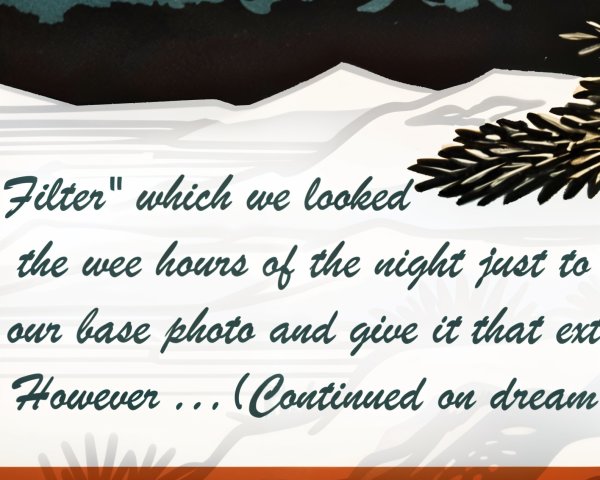 Textured Background with White Mountains and Dark Foliage
