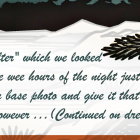 Textured Background with White Mountains and Dark Foliage