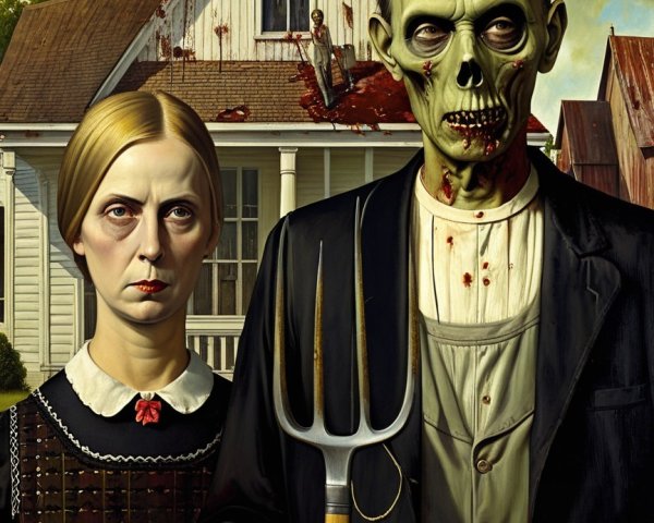 Zombie and Ghostly Figures in American Gothic Reimagining