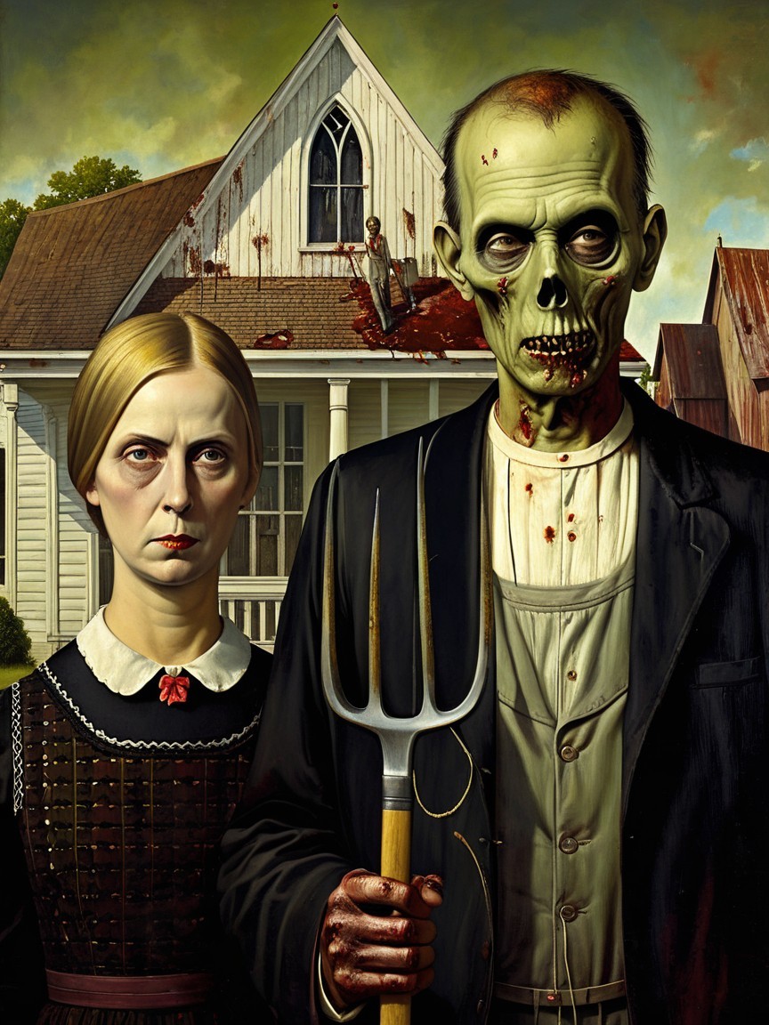 Zombie and Ghostly Figures in American Gothic Reimagining