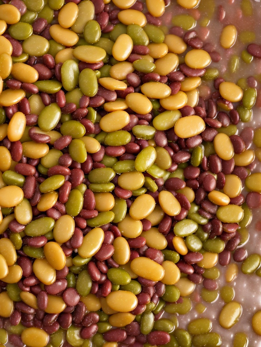 Vibrant Assortment of Glossy Colored Seeds
