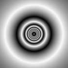 Monochromatic Artwork with Stylized Eye and Figure