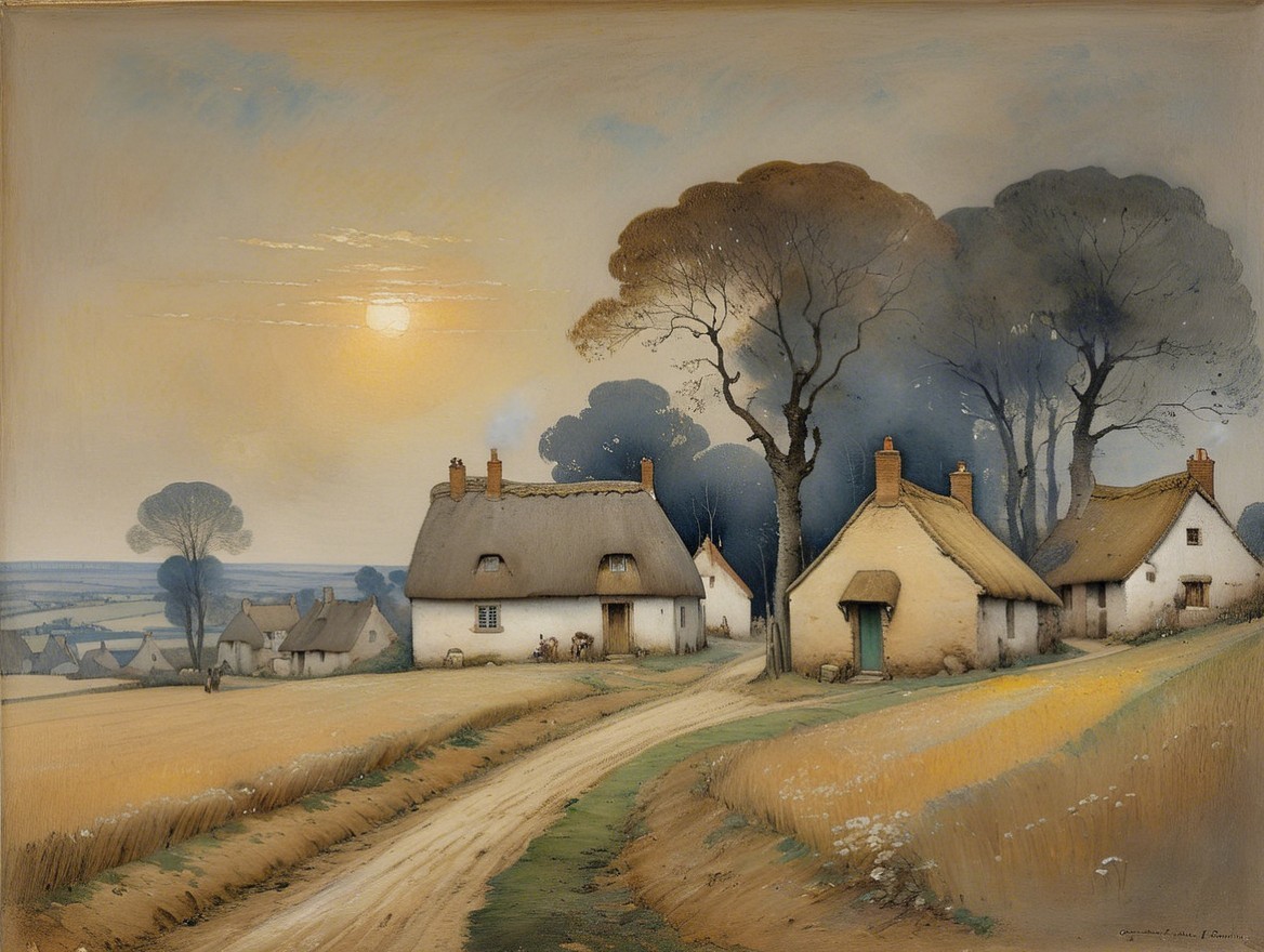 Thatched cottages