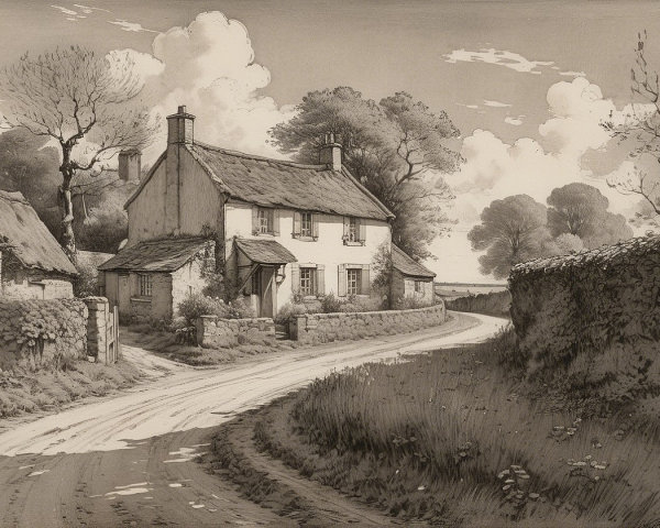Charming Cottage in a Serene Countryside Setting
