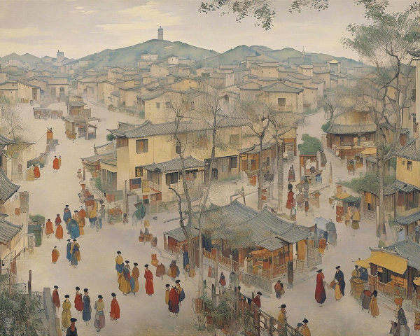 Historical Town with Traditional Architecture and Culture