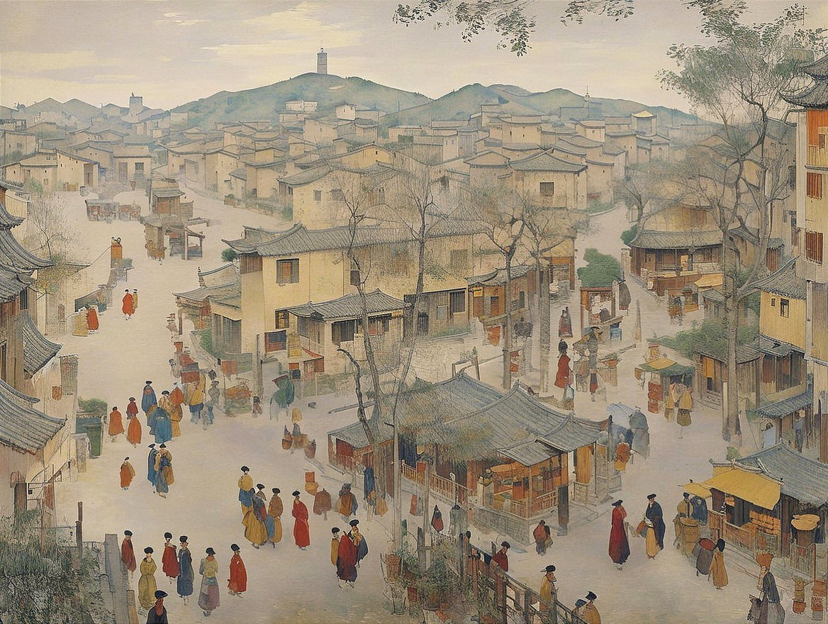 Historical Town with Traditional Architecture and Culture