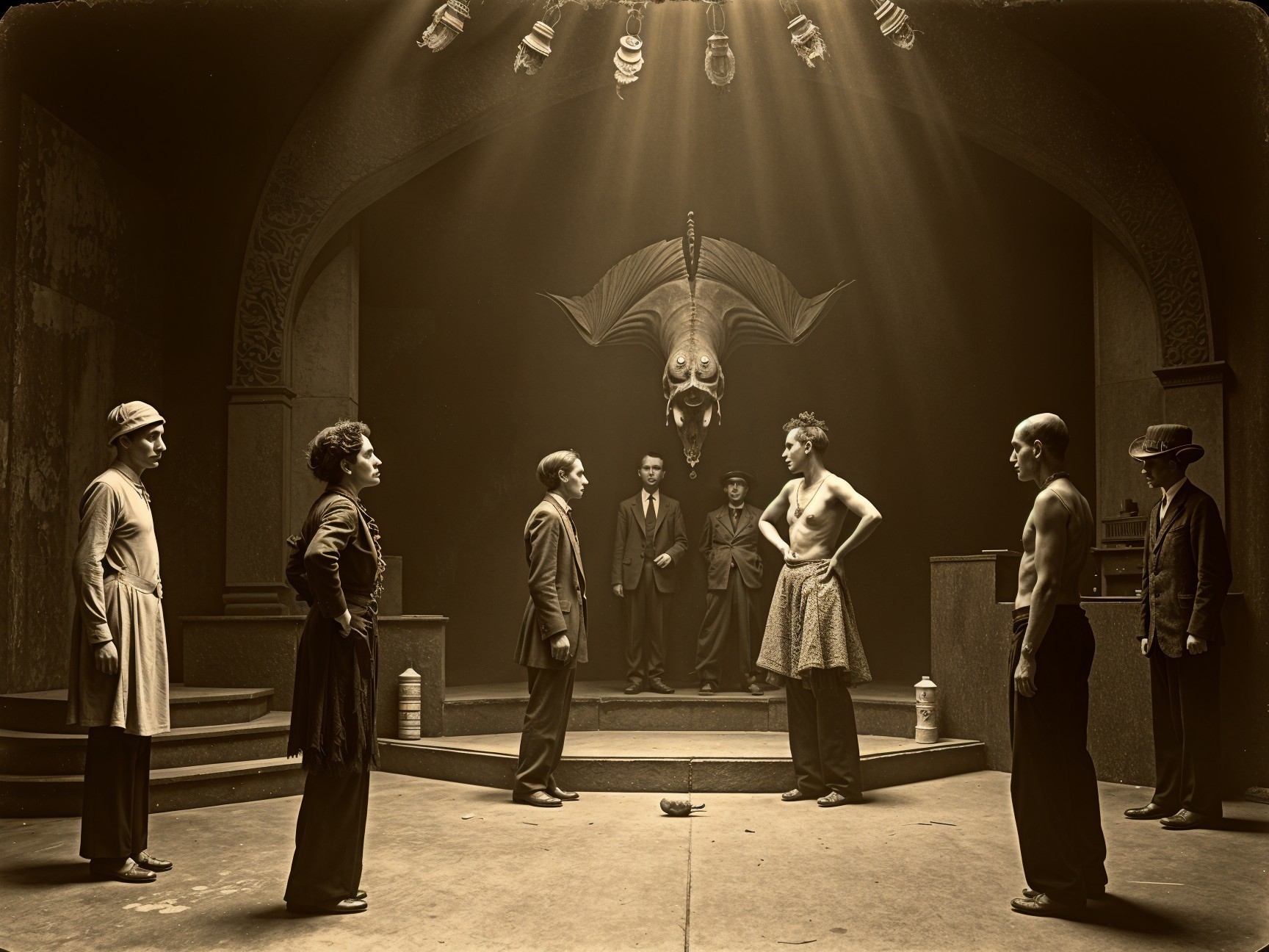 Tense Standoff Among Six Figures in Dim Performance Space