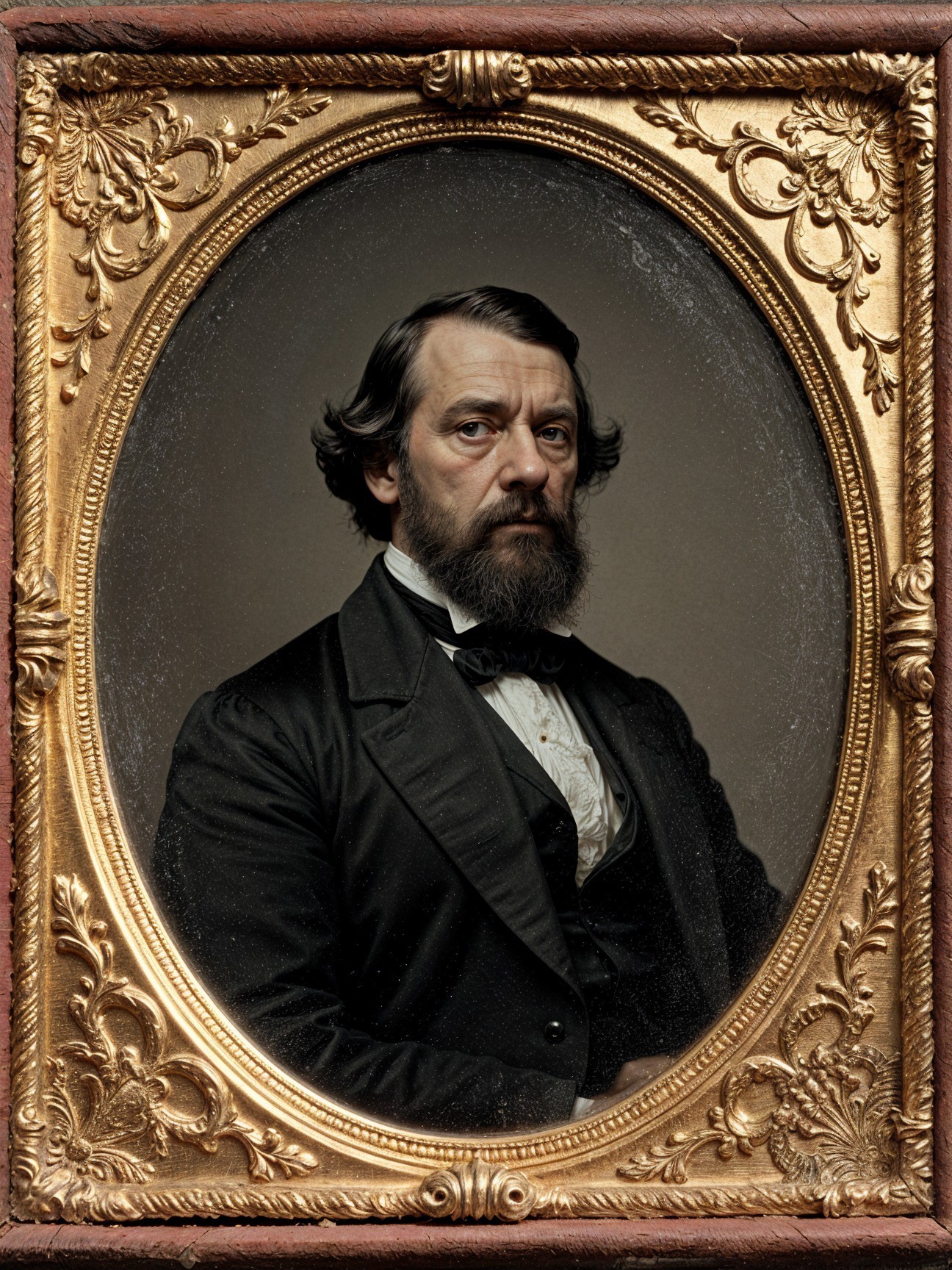 Historical portrait of a bearded man in formal attire