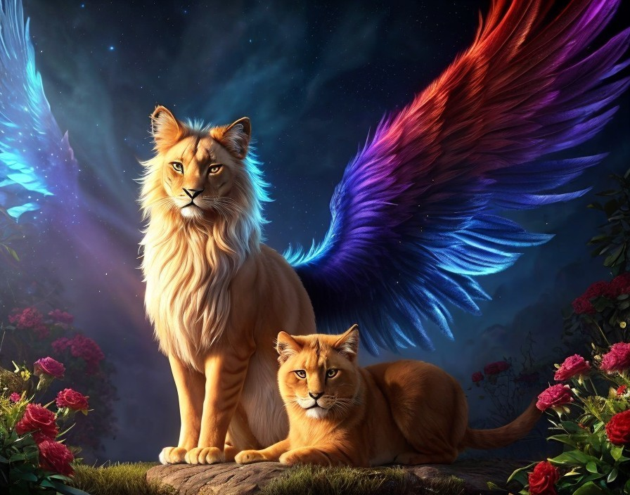 Majestic Cat-Bird Pair