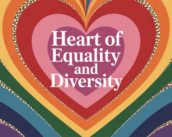 Vibrant Multicolored Hearts Symbolizing Equality and Diversity