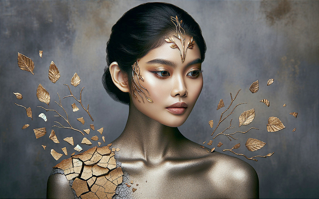 Gilded Nature's Embrace