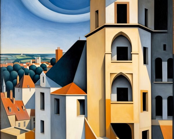 Geometric Composition of Modern Architecture and Nature