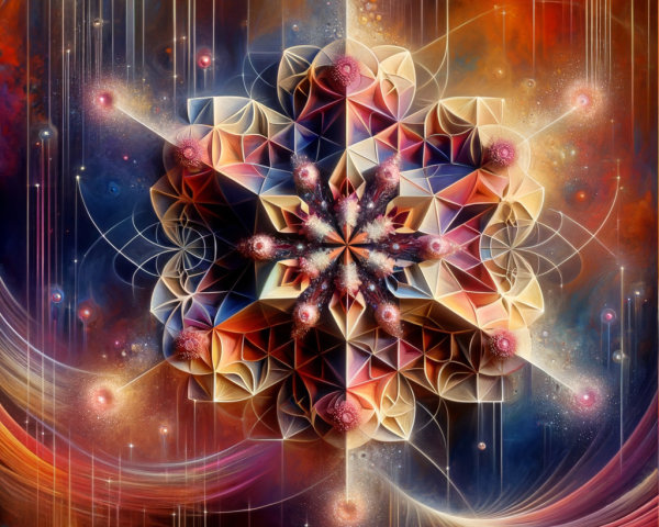 Intricate Mandala Design with Vibrant Geometric Patterns