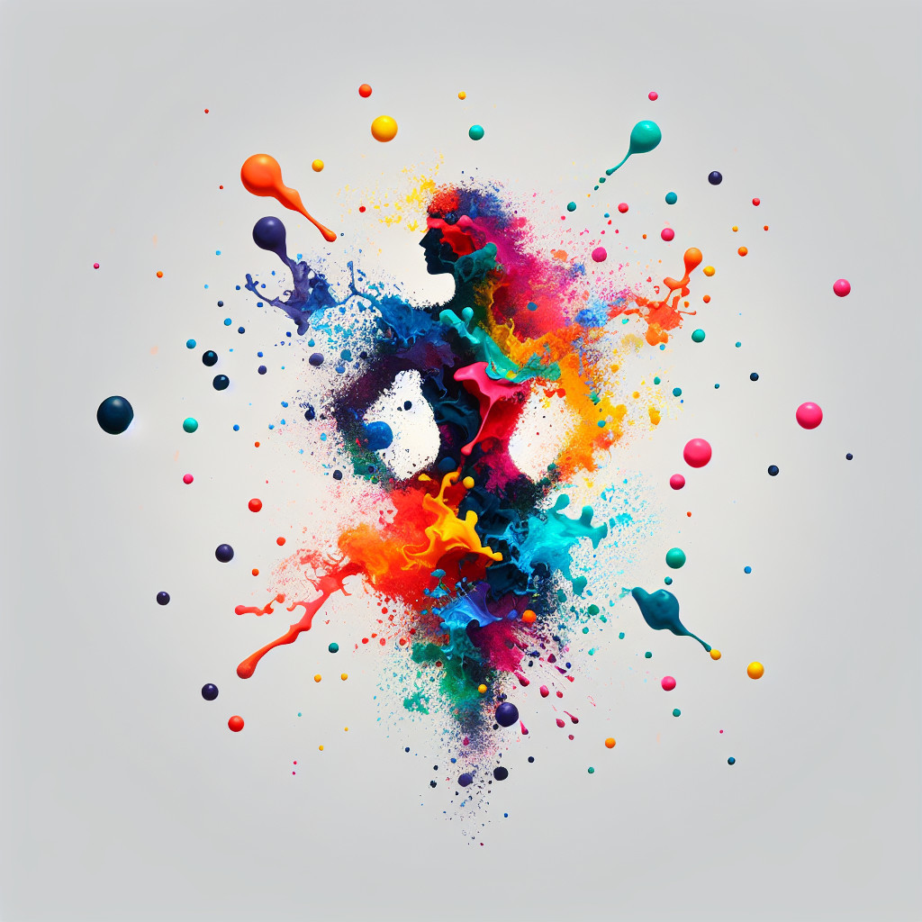 Vibrant Abstract Design with Colorful Swirls