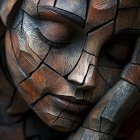 Vibrant Artistic Representation of a Woman's Face