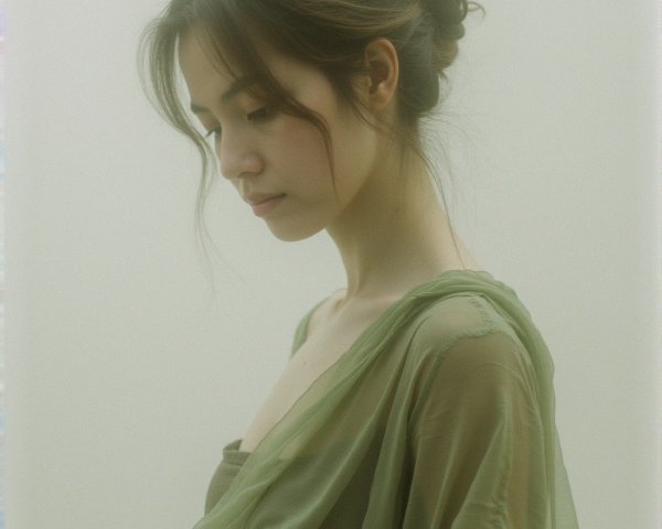 Ethereal Portrait of a Young Woman in Natural Light