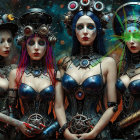 Futuristic Women in Steampunk and Sci-Fi Outfits