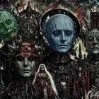 Futuristic Characters in a Cosmic Sci-Fi Setting